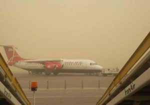 گردوخاک پرواز کرمان به تهران را لغو کرد