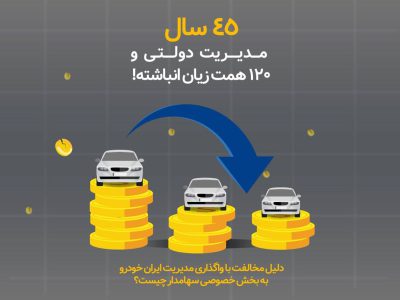 ۴۵ سال مدیریت دولتی و ۱۲۰ همت زیان انباشته در ایران خودرو