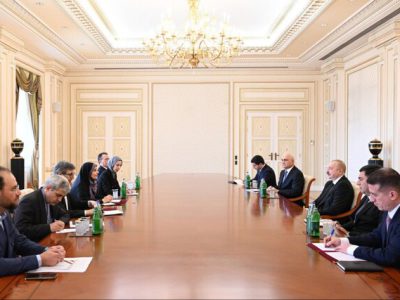 رایزنی فرزانه صادق با الهام علیاف در باکو