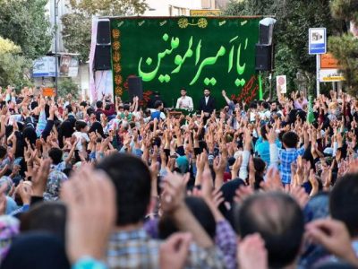 برگزاری جشن کیلومتری غدیر در شیراز